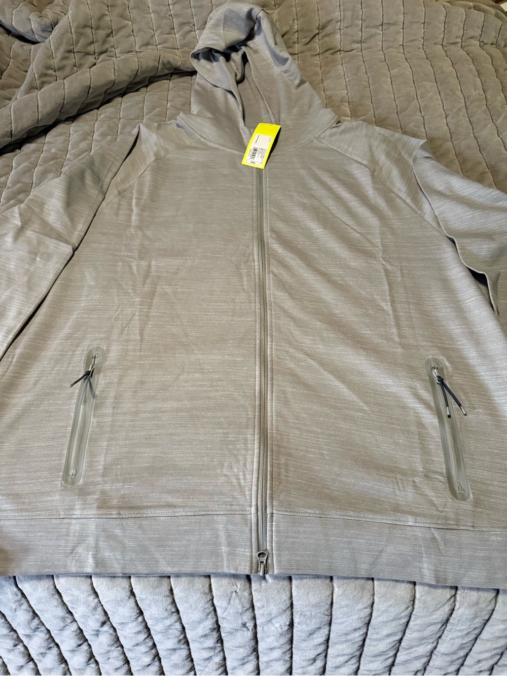 all in motion Men's or women Heather Gray Full-Zip Hooded Jacket
